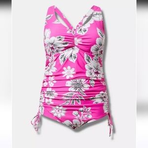 Torrid Tie Back Floral Bathing suit